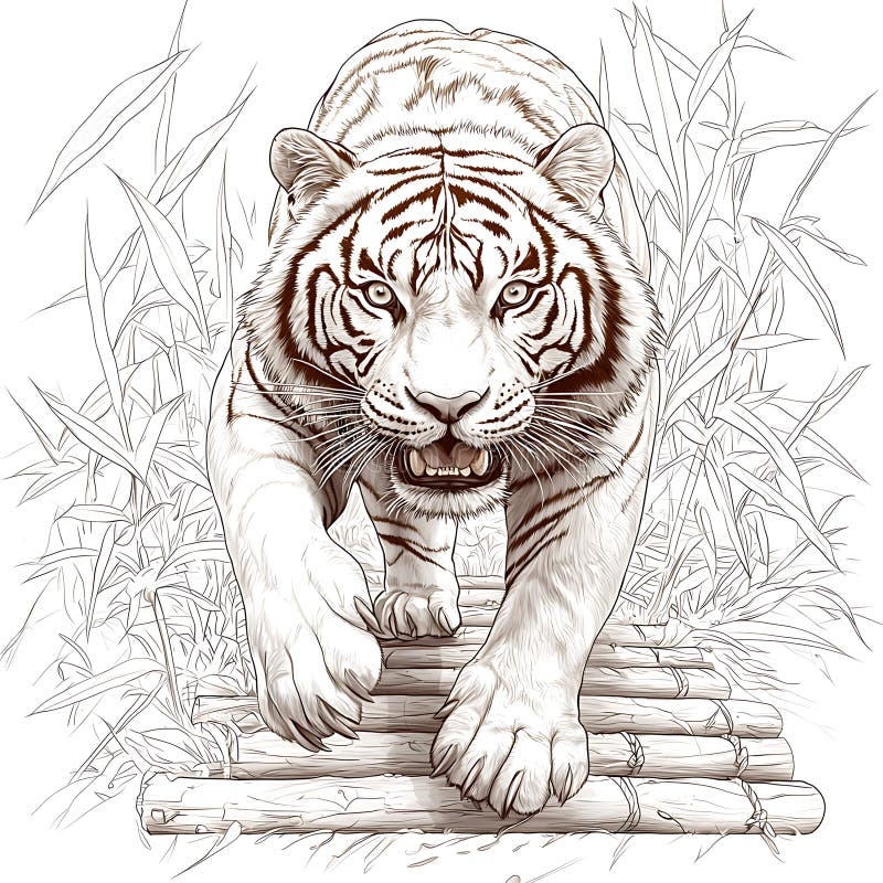 Coloring Page Tiger Stock Illustrations 2 966 Coloring Page Tiger Stock Illustrations Vectors Clipart Dreamstime