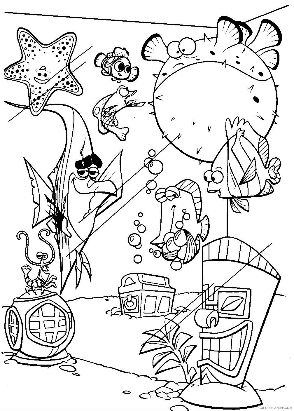 Coloring Pages Finding Nemo Coloring Sheets Disney Pages Free