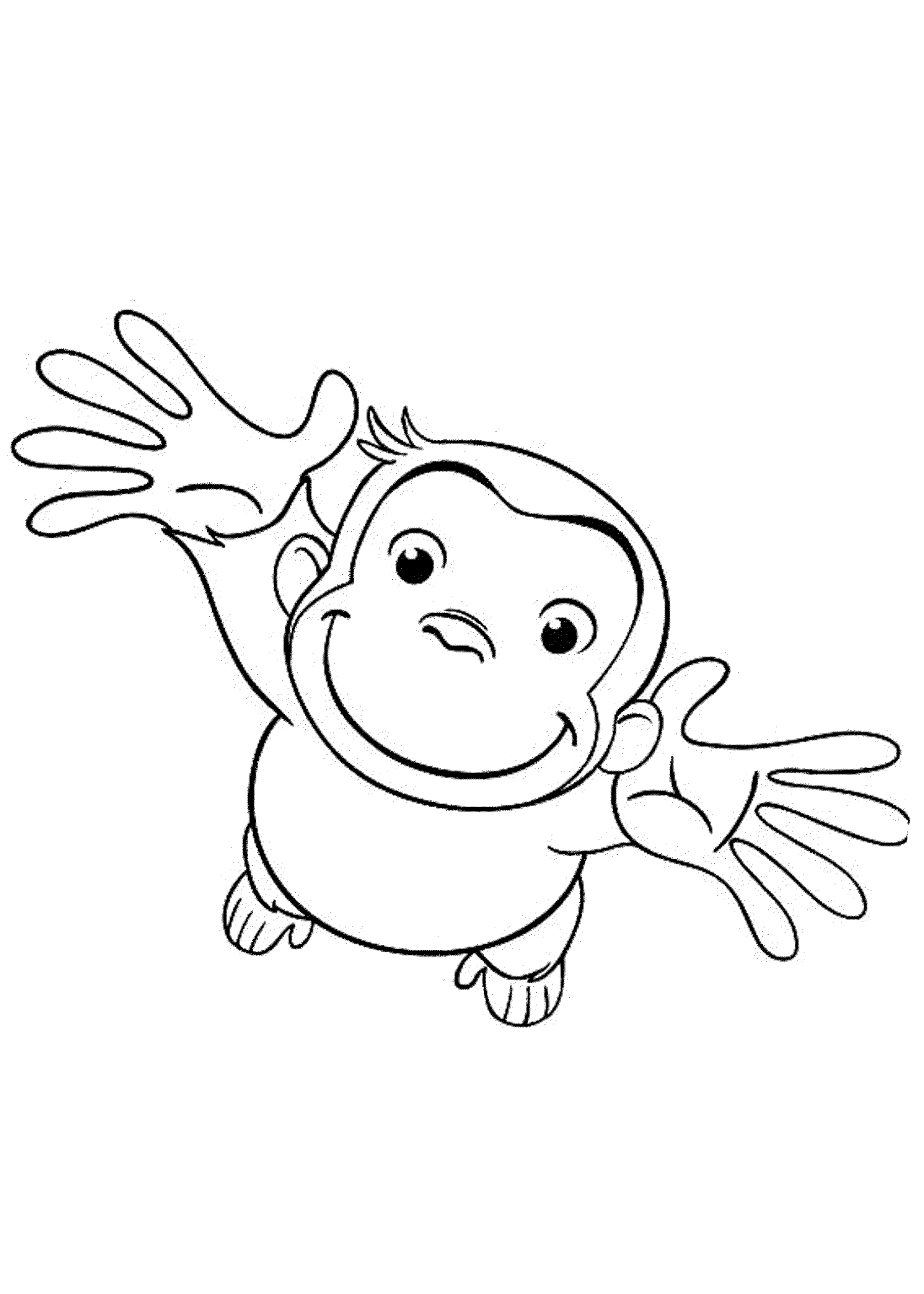 Curious George Printable Coloring Pages