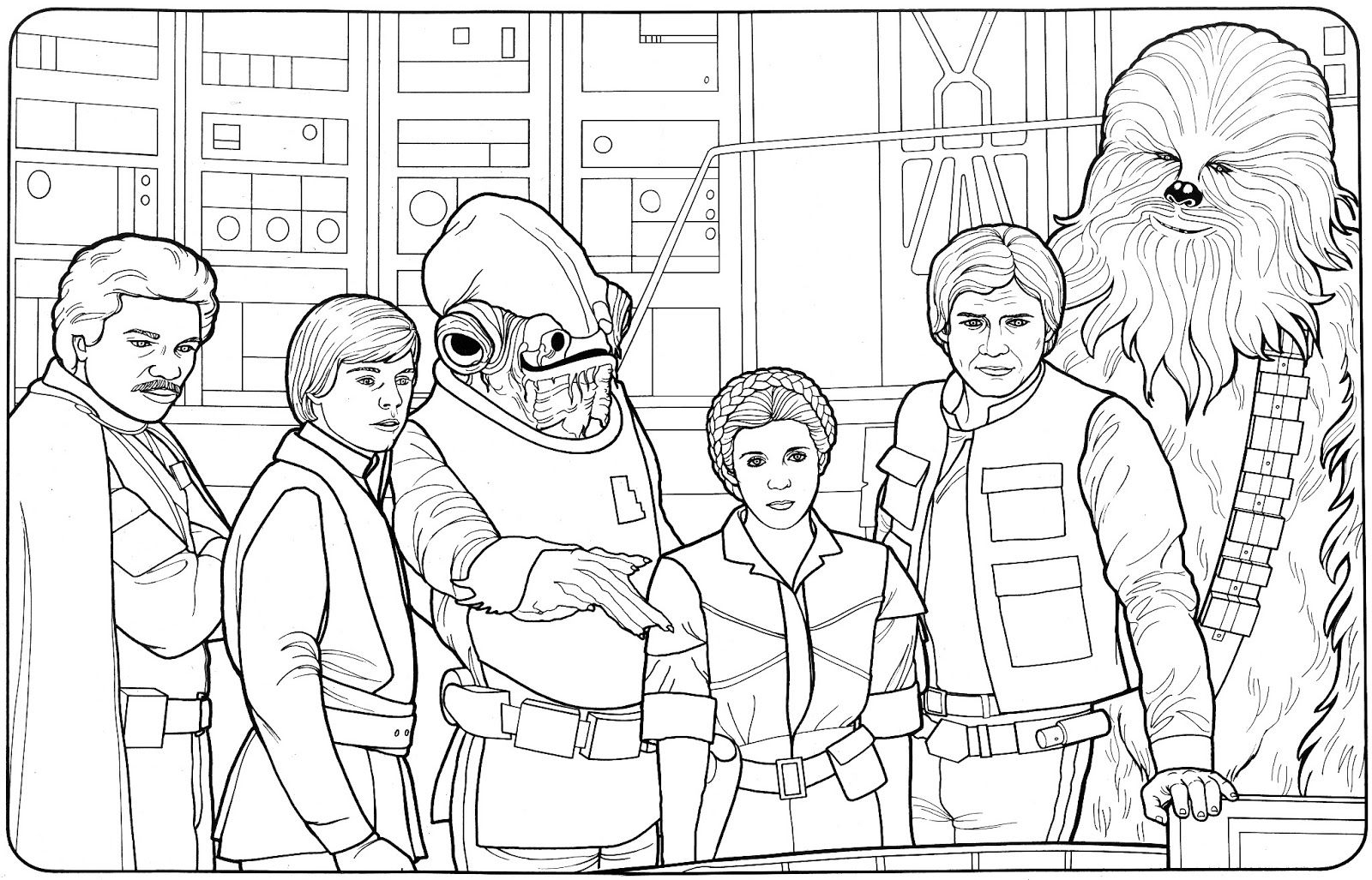 Free Coloring Pages Star Wars