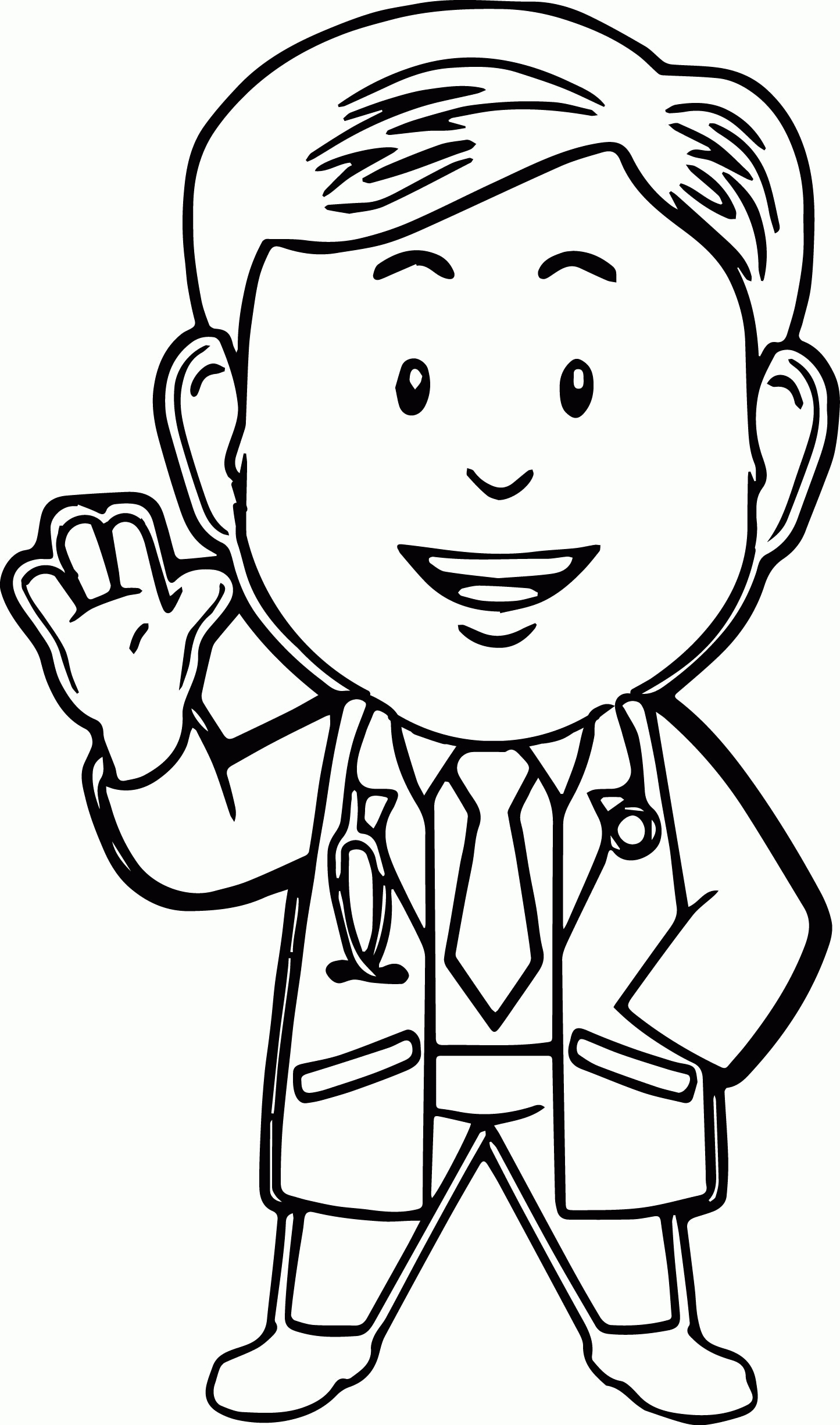 Coloring Pages Free Printable Doctor Coloring Pages