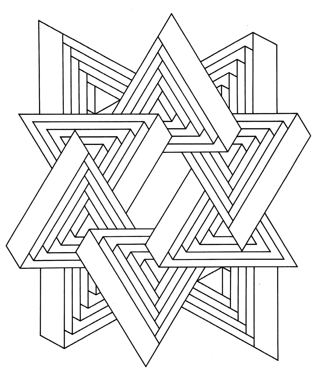 Geometric Coloring Pages Free Printable