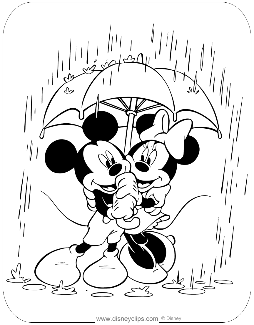 Coloring Pages Mickey And Minnie Mouse Coloring Pages