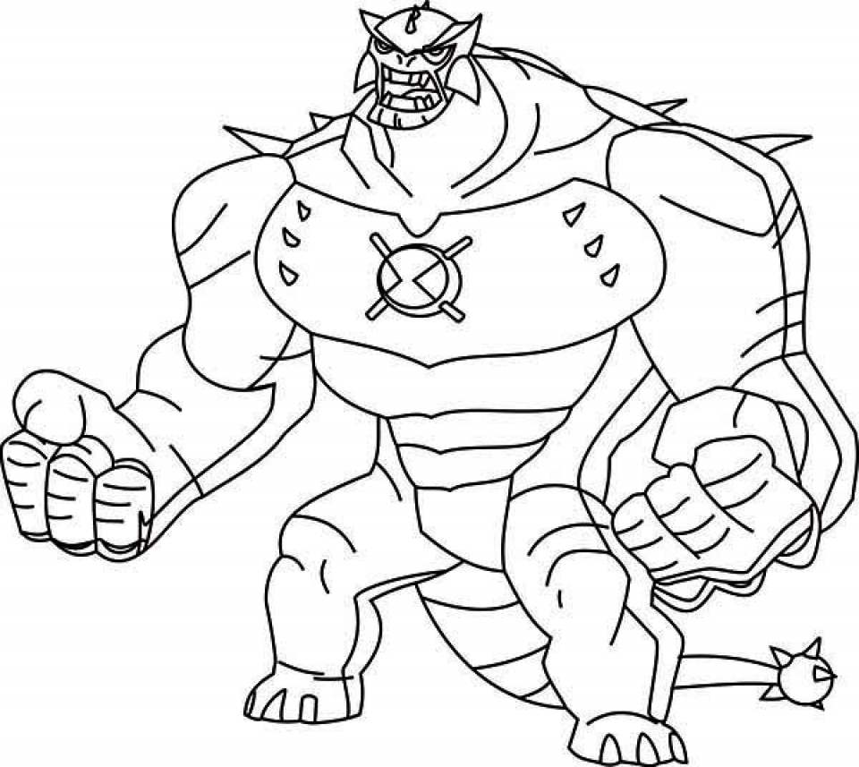 Ben Ten Printable Coloring Pages