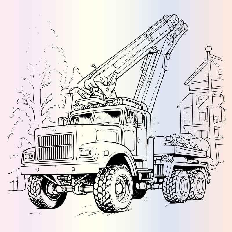 Coloring Pages Trucks Stock Illustrations 33 Coloring Pages Trucks Stock Illustrations Vectors Clipart Dreamstime