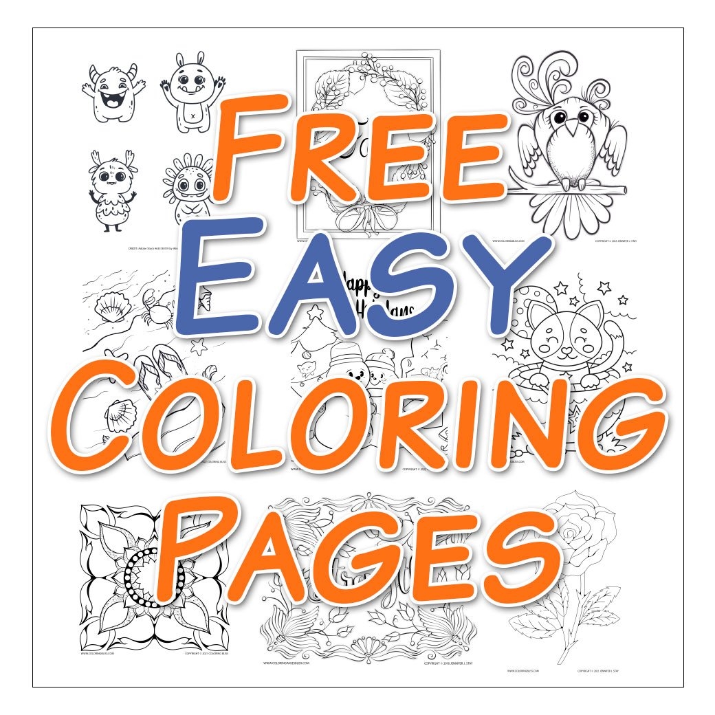 Easy Coloring Pages Free