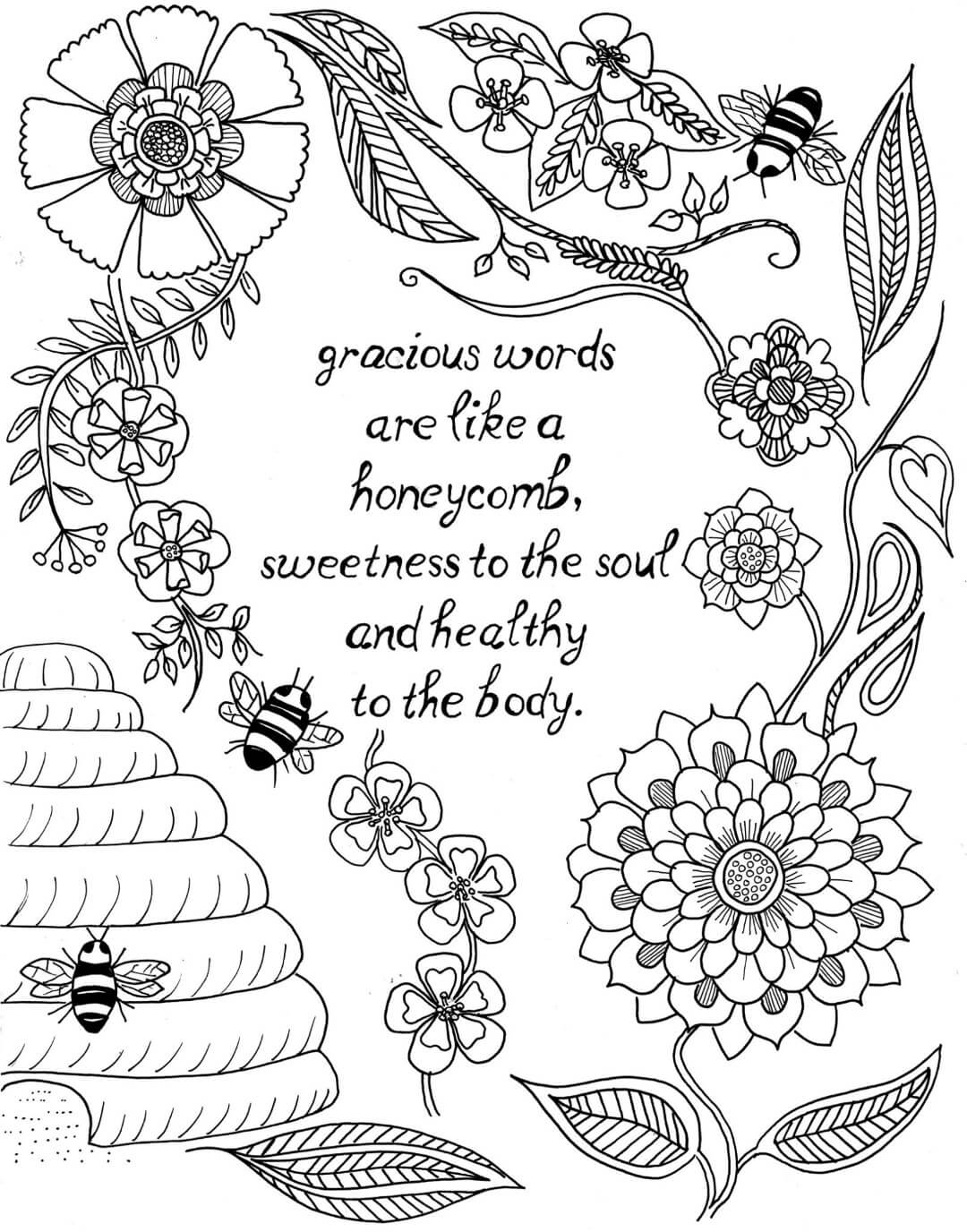 Free Printable Coloring Pages For Adults Quotes