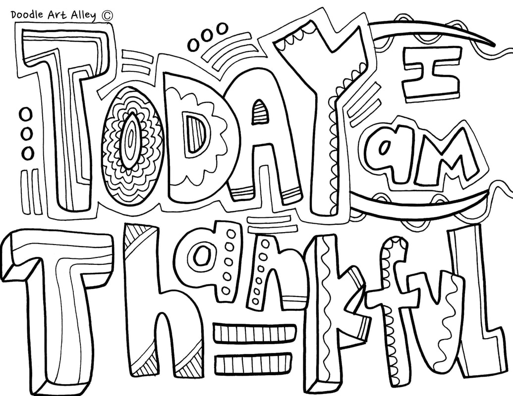Gratitude Coloring Pages Printable