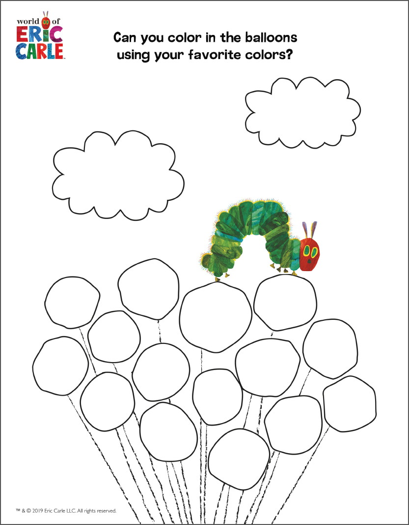 Colour In With The Very Hungry Caterpillar Rainbow Designs The Home Of Classic Characters