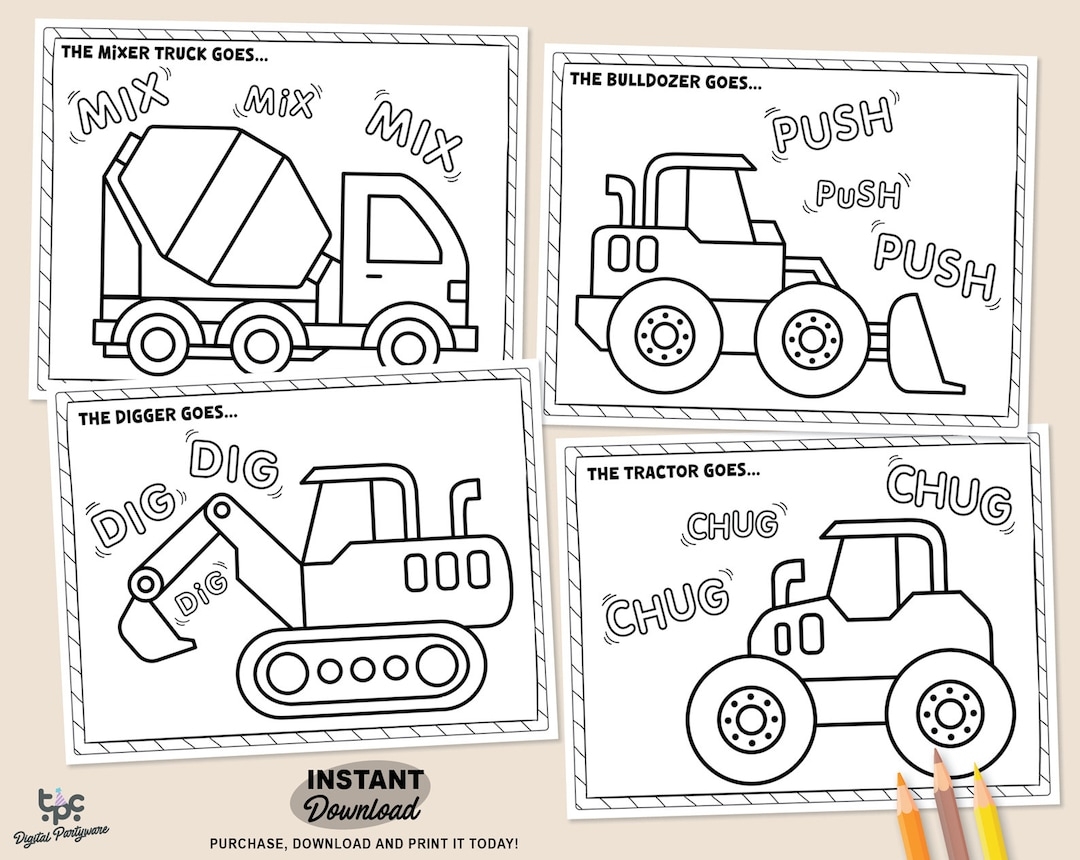 Construction Coloring Pages Printable