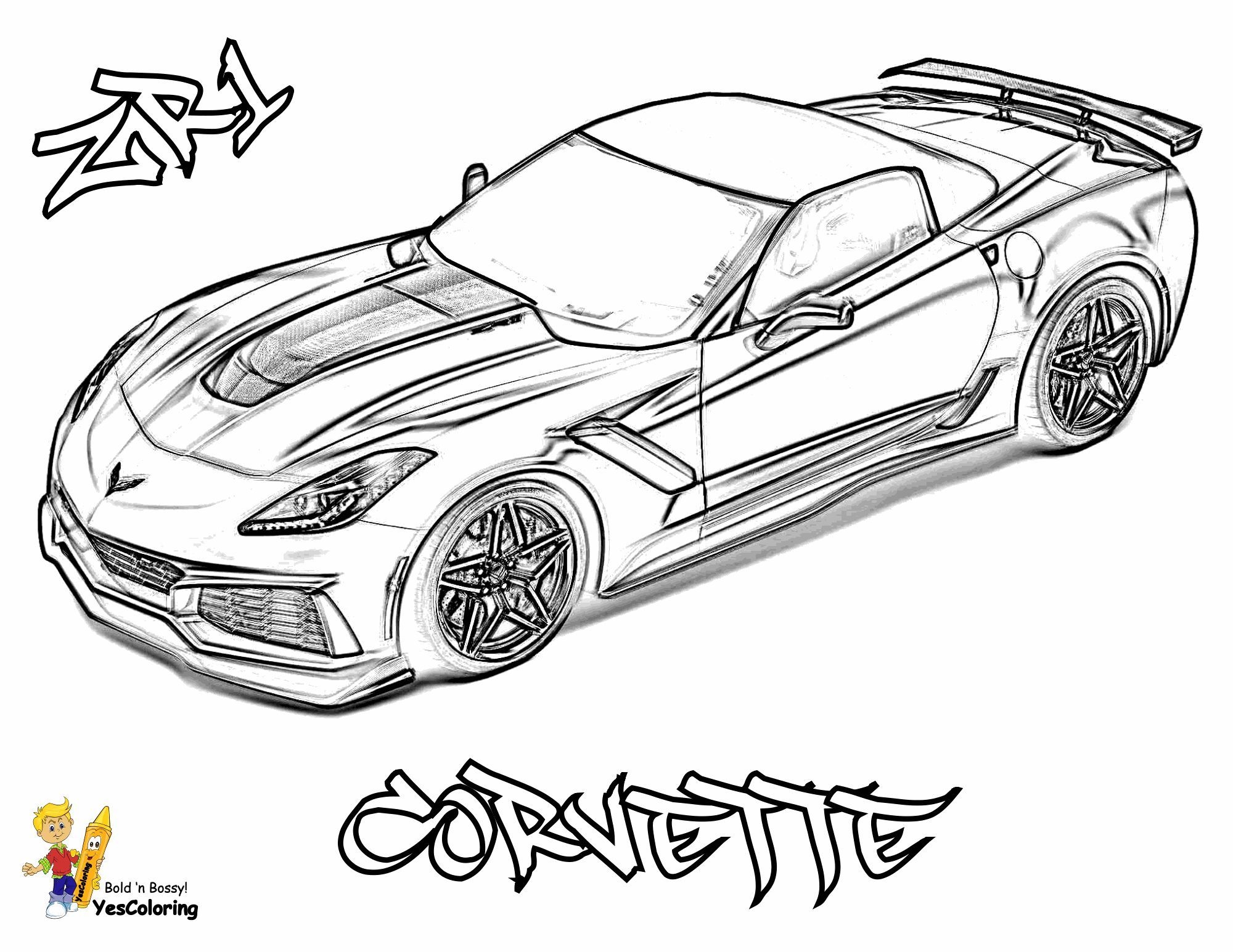 Cool Super Car Coloring Pages