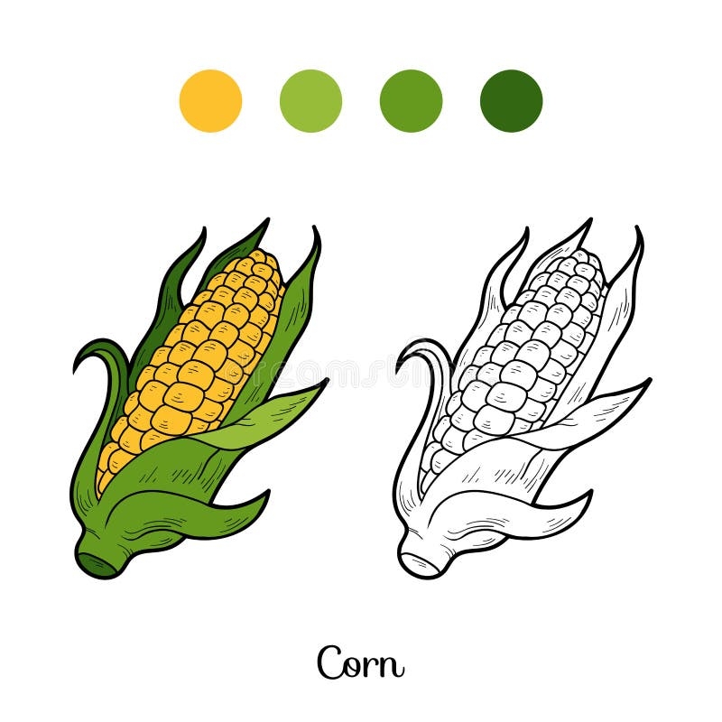 Corn Printable Coloring Pages