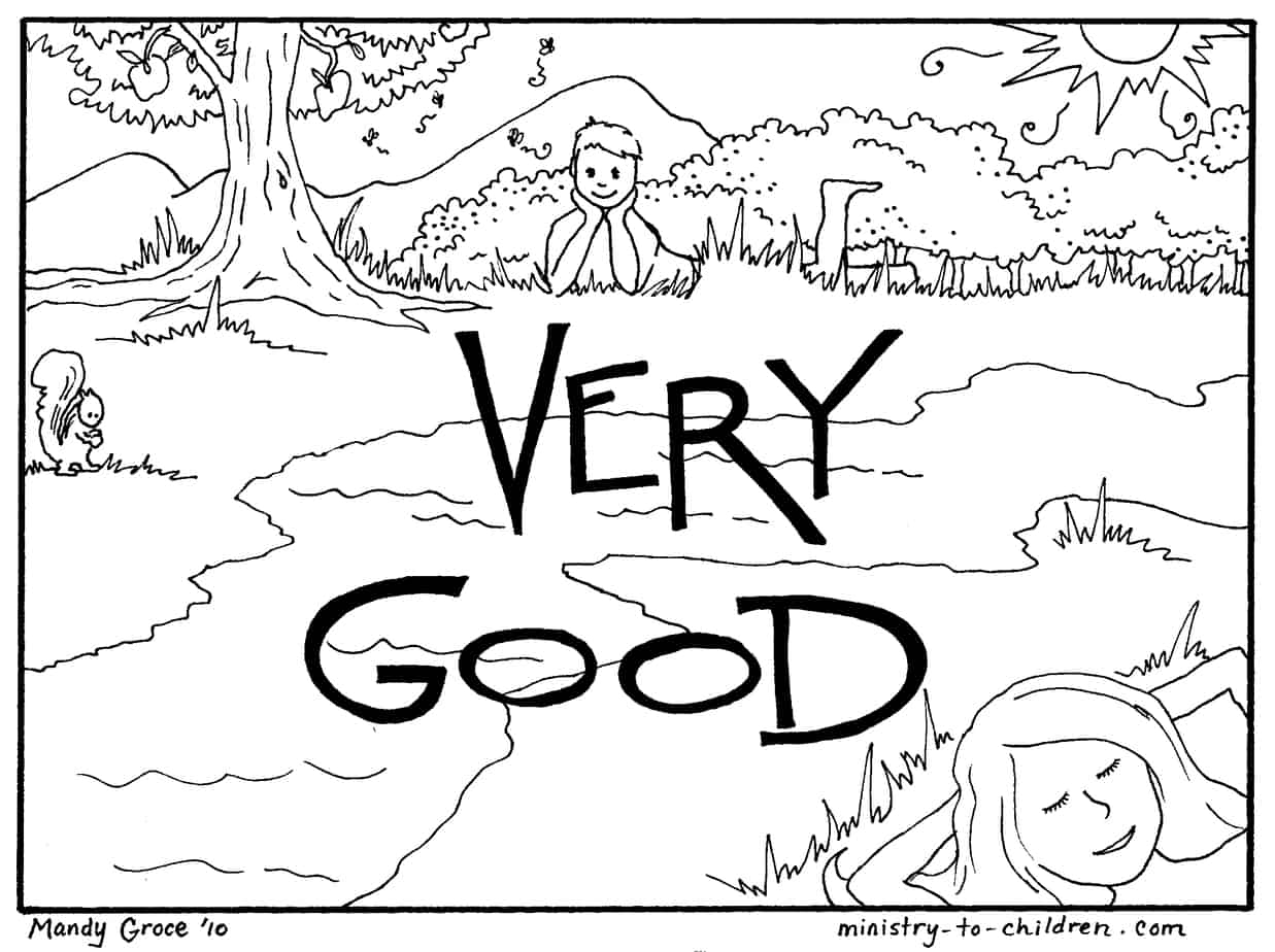 Days Of Creation Coloring Pages Free