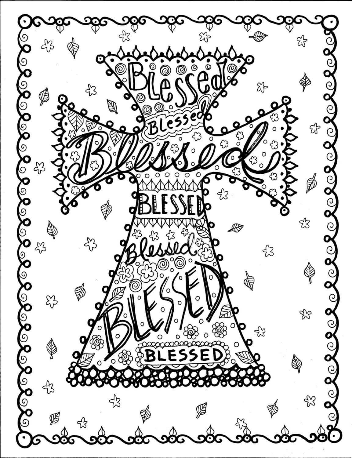 Cross Coloring Pages Free