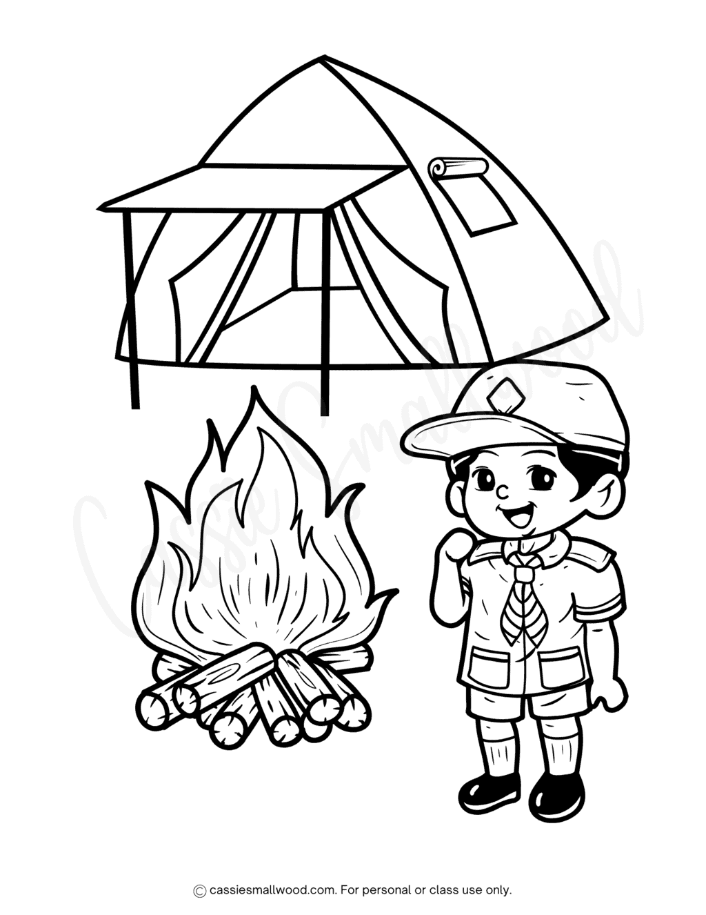 Cub Scout Coloring Pages Free Printable