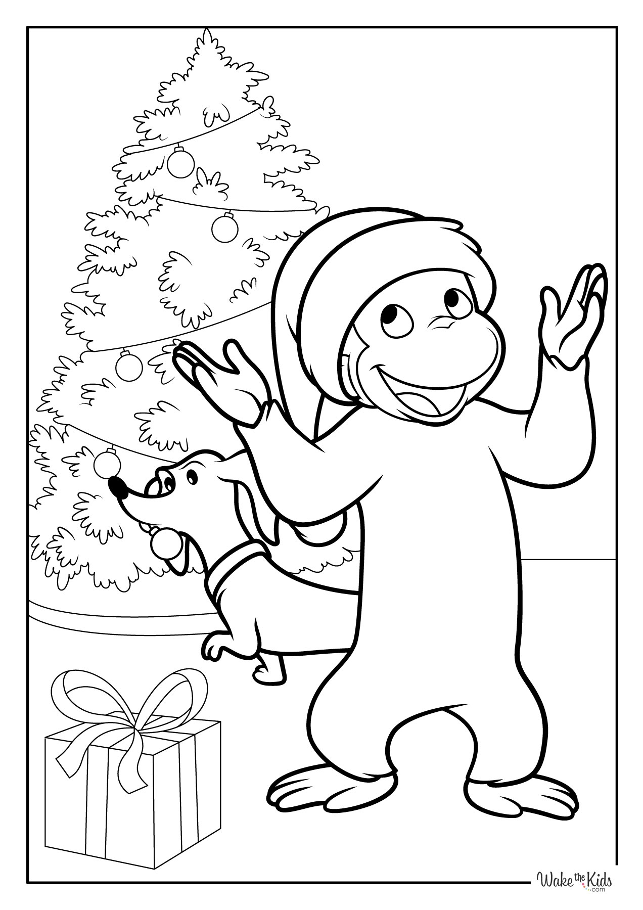 Curious George Coloring Pages Free Printable PDFs WakeTheKids