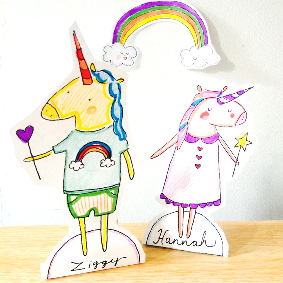 Cut And Color Your Own Unicorn Coloring Page OOLY