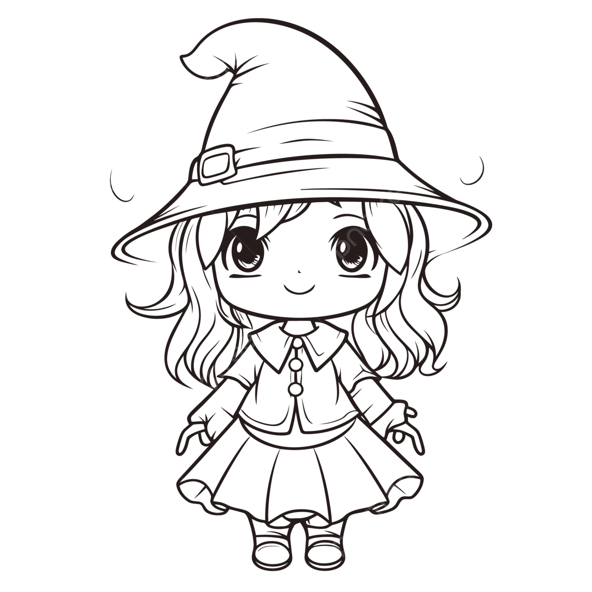 Cute Cute Witch Coloring Pages Halloween Page Outline Sketch Drawing Vector Halloween Drawing Wing Drawing Witch Drawing PNG And Vector With Transparent Background For Free Download