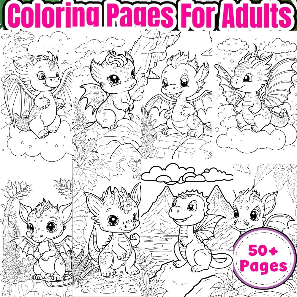 Cute Dragon Coloring Pages For Kids Payhip