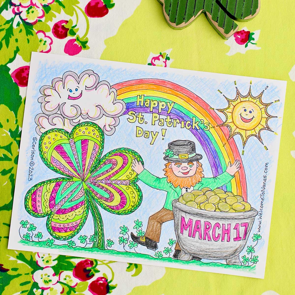 Free St Patricks Day Coloring Page