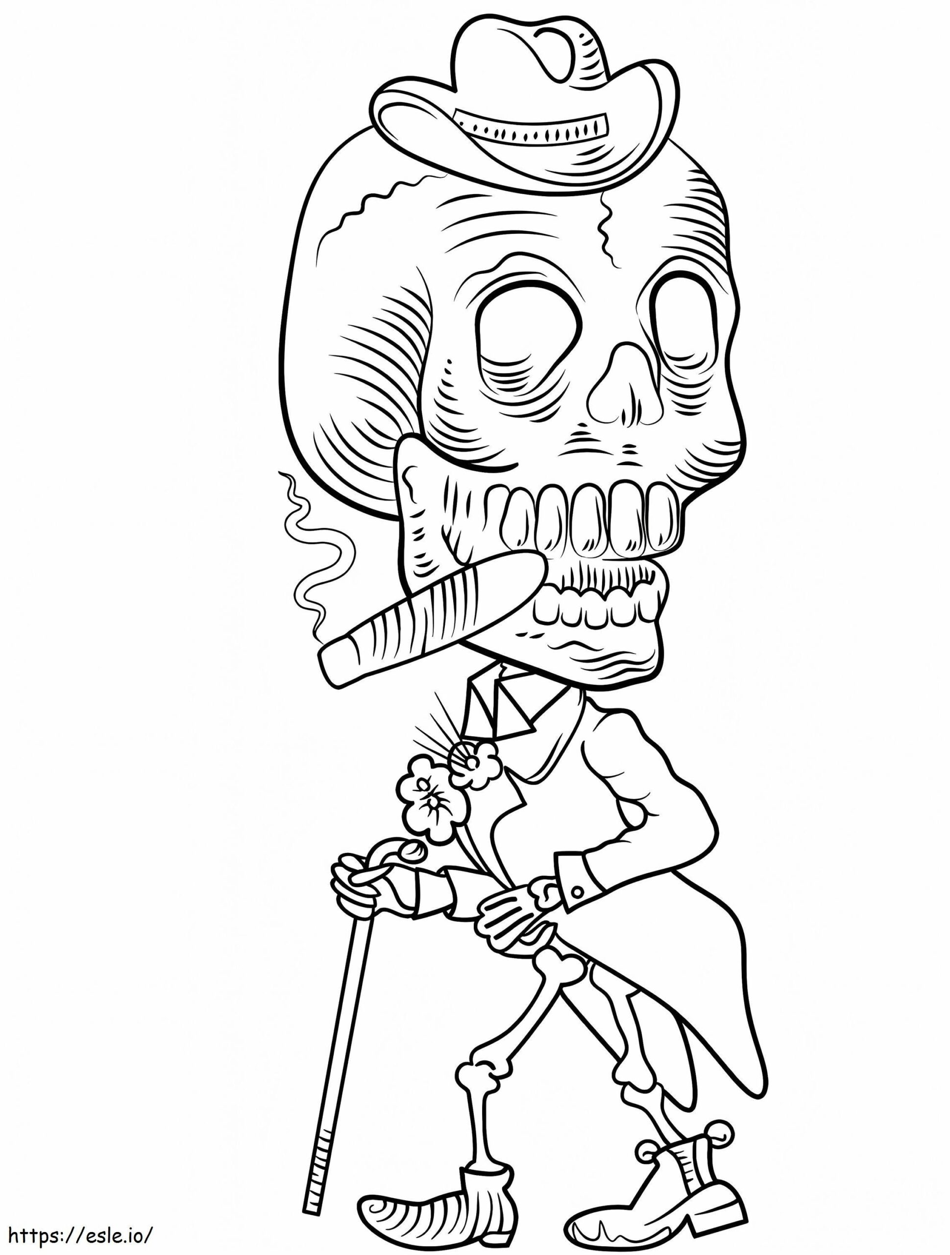 Free Day Of The Dead Coloring Pages