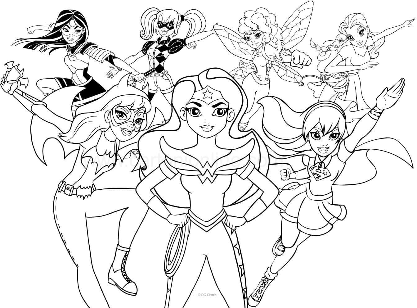 DC Super Hero Girls Image Coloring Page Download Print Or Color Online For Free
