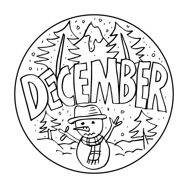 Free December Coloring Pages For Kids