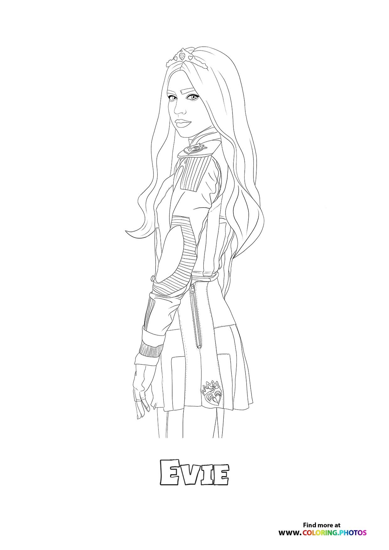 Disney Descendants Coloring Pages Free