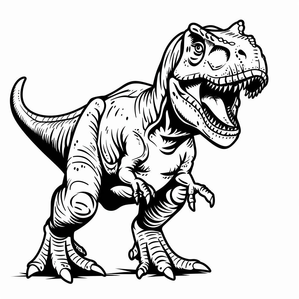 T Rex Printable Coloring Page