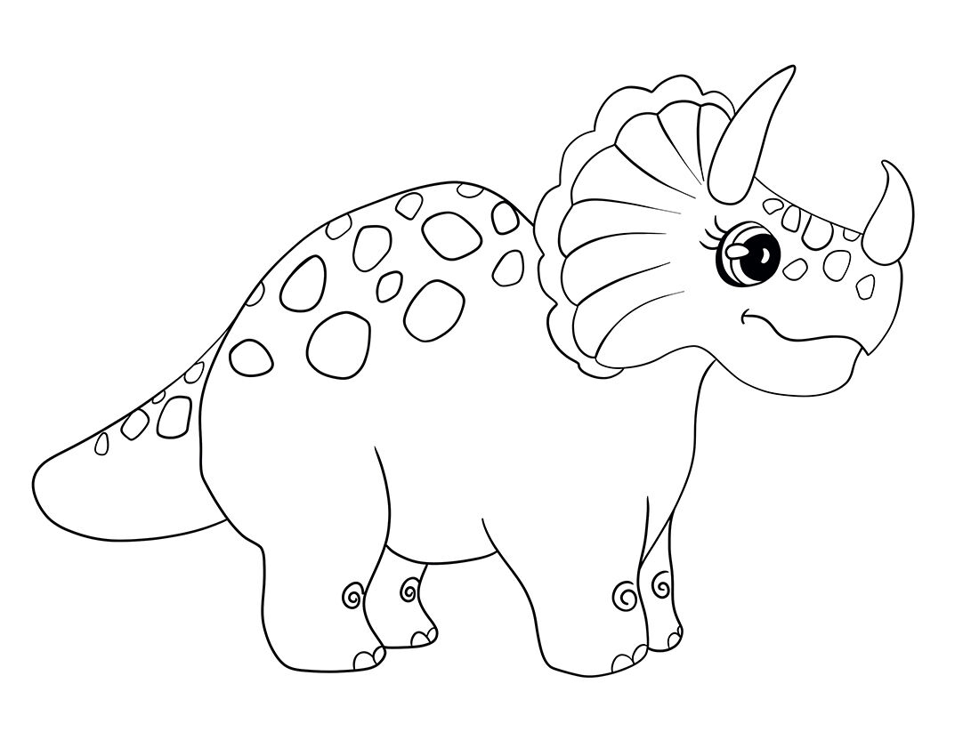 Free Printable Dinosaur Coloring Pages Pdf For Toddlers