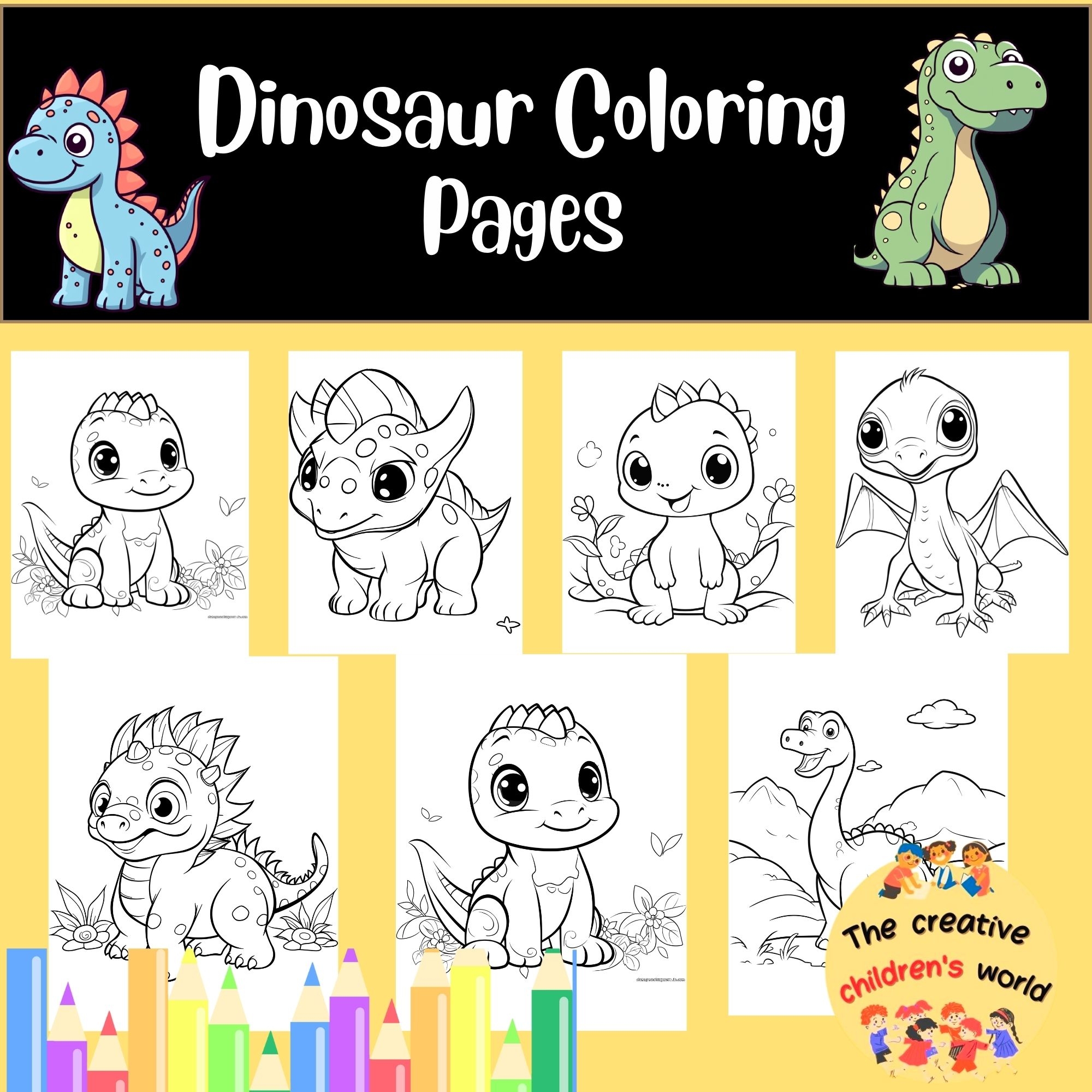 Dinosaur Printables Coloring Pages