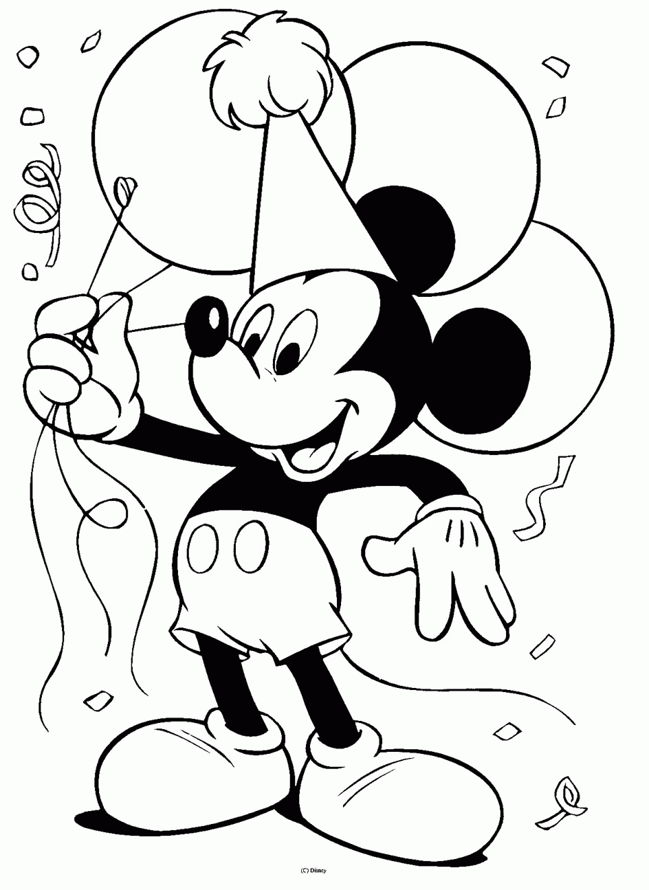 Print Free Coloring Pages Disney