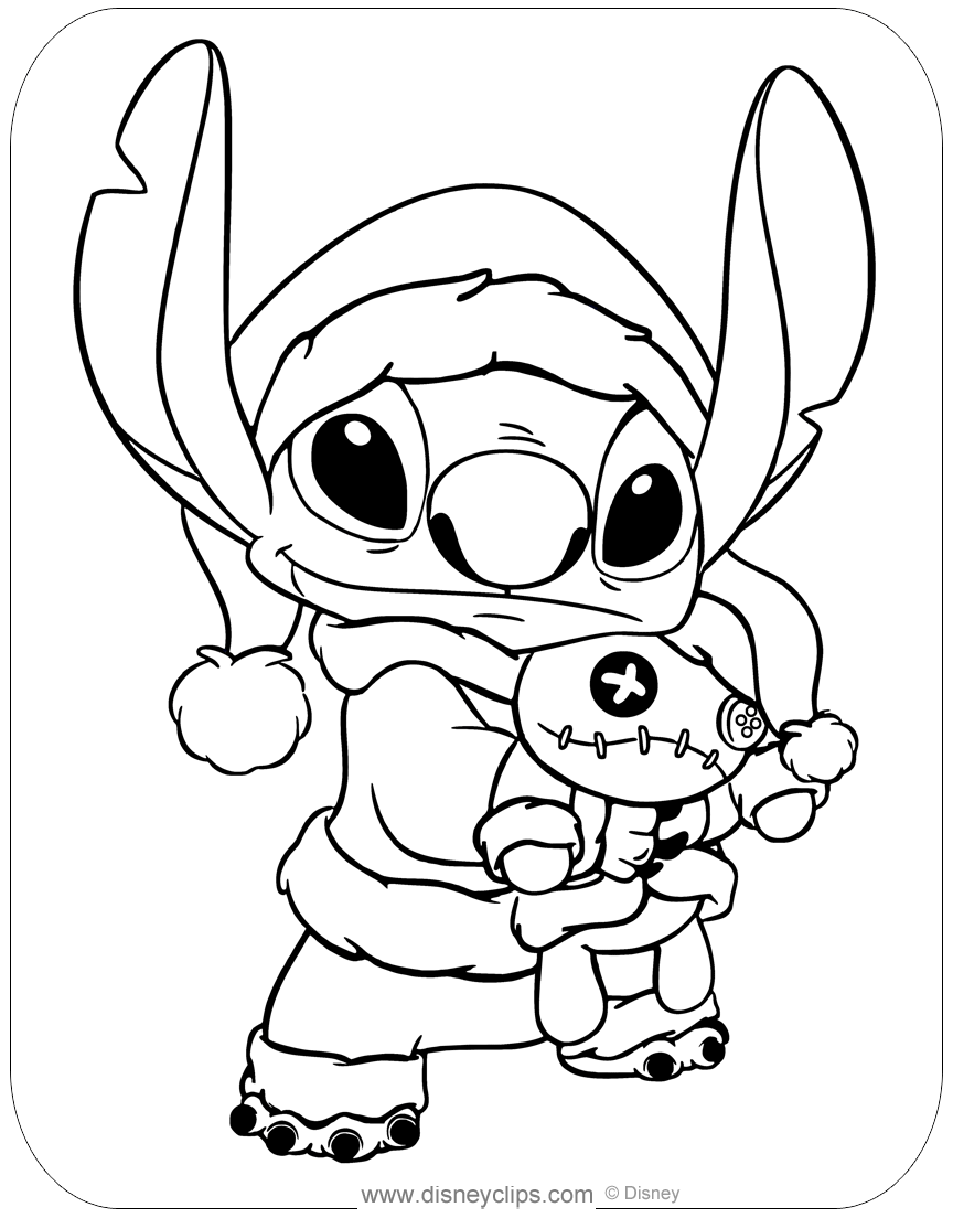 Free Christmas Disney Coloring Pages