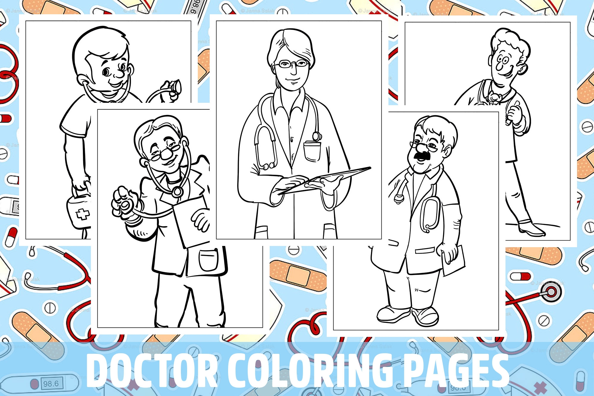 Doctor Printable Coloring Pages