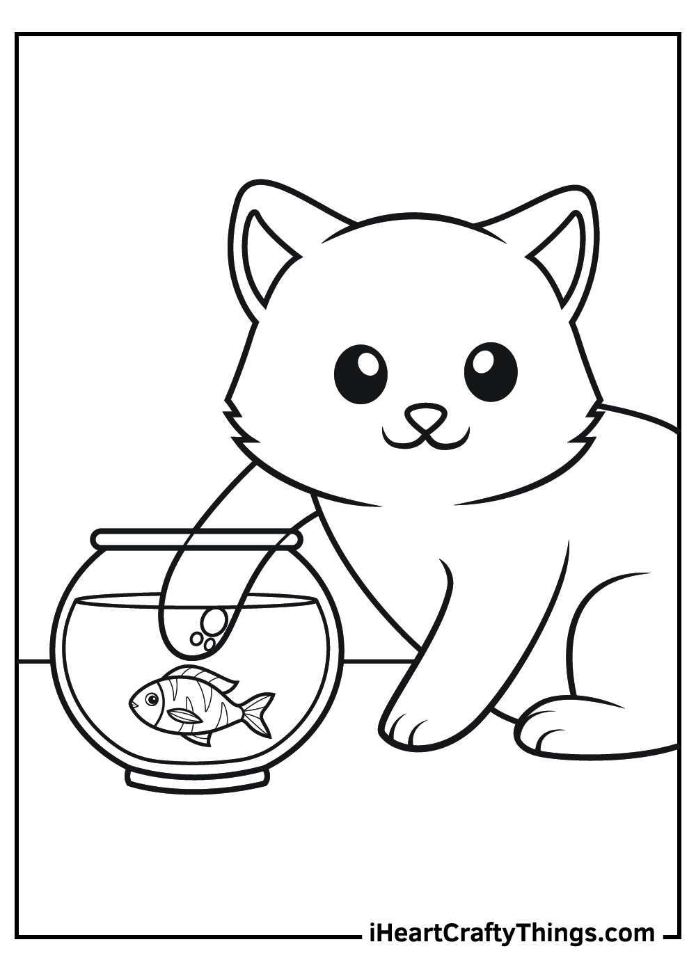 Printable Dog And Cat Coloring Pages