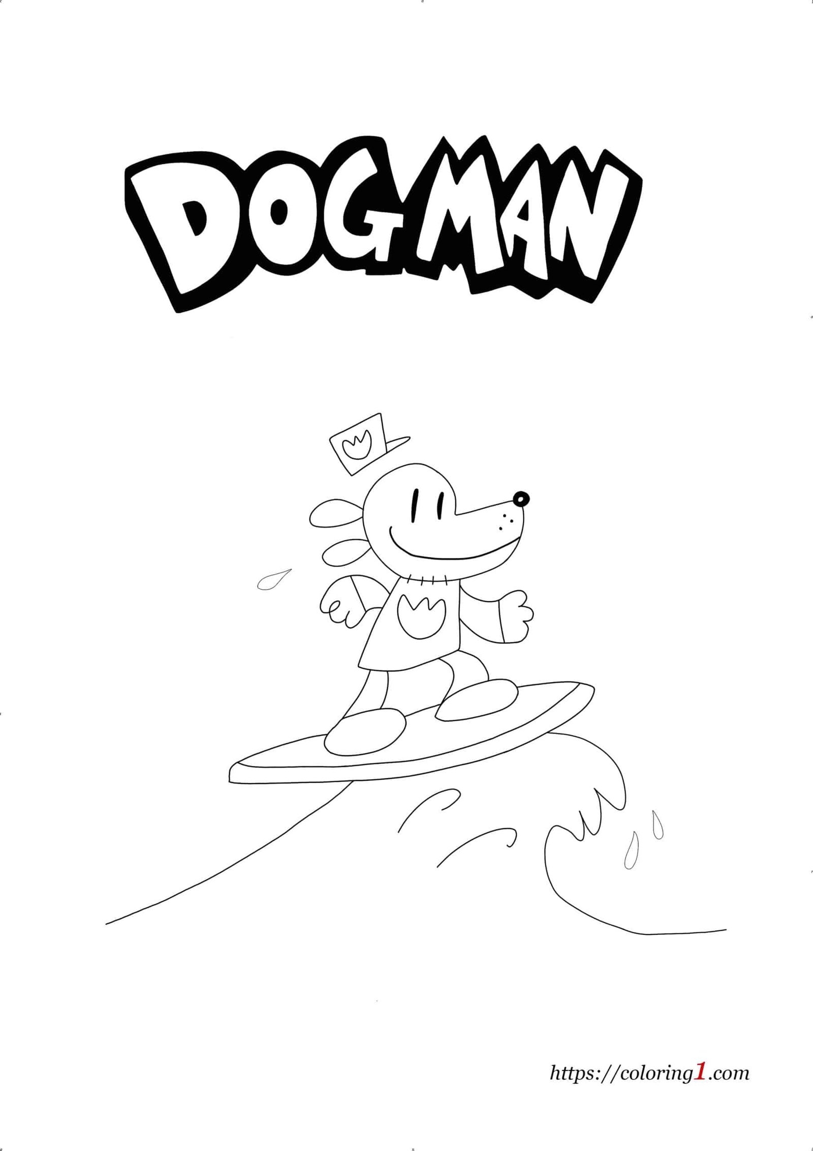 Dog Man Coloring Pages 2 Free Coloring Sheets 2021 