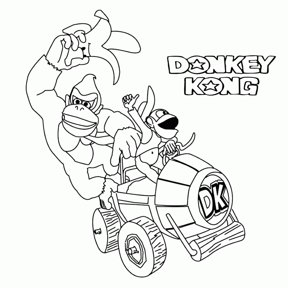  Donkey Kong Coloring Pages Books 100 FREE And Printable 