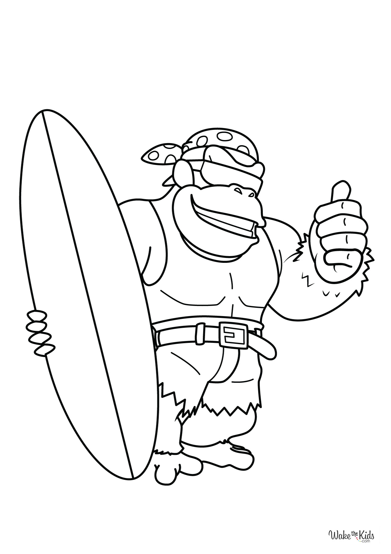 Donkey Kong Coloring Pages Free Printable PDFs WakeTheKids
