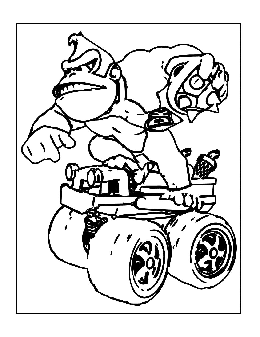 Donkey Kong Coloring Pages Printable Coloring Pages FREE