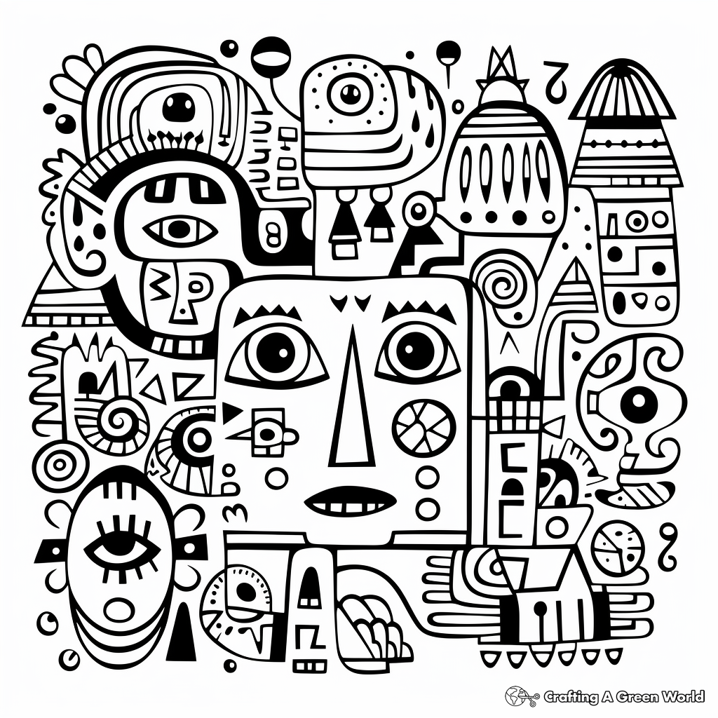 Doodle Coloring Pages Free U0026 Printable 