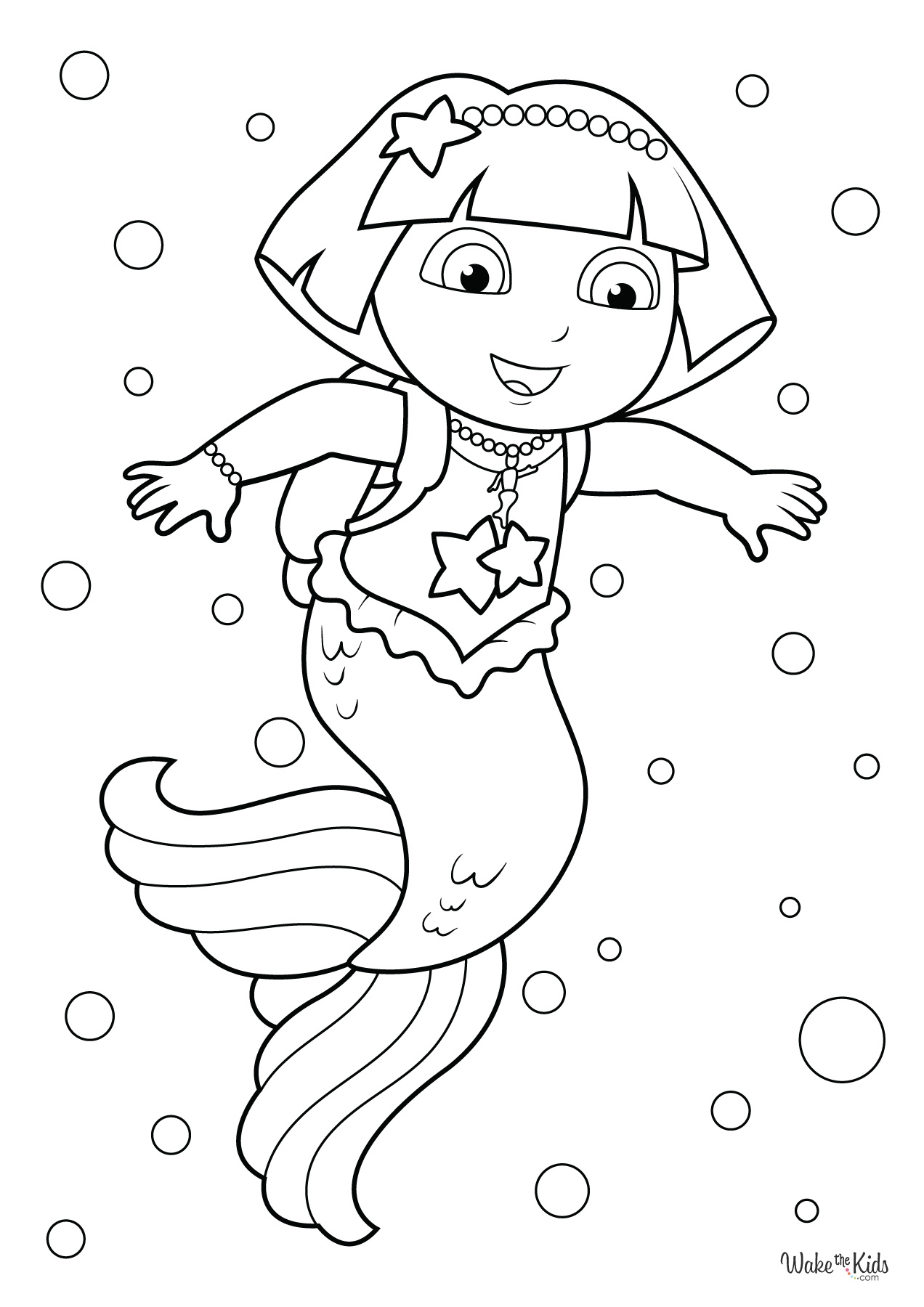 Dora The Explorer Coloring Pages Free Printable PDFs WakeTheKids