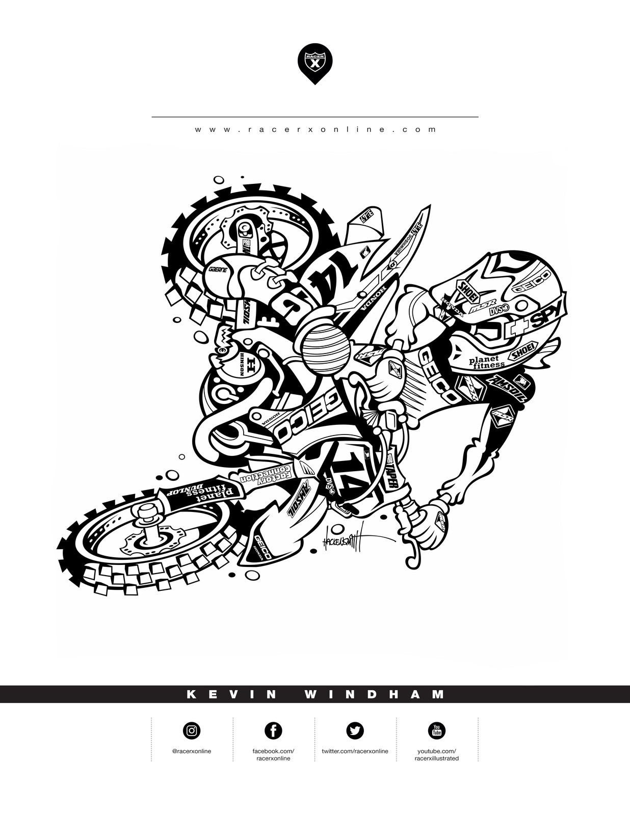 Dirt Bike Coloring Pages Printable