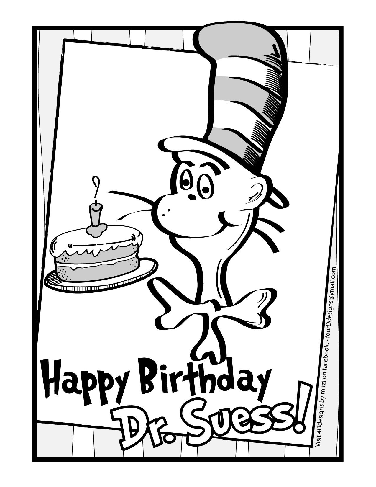 Dr Seuss Birthday Printable Worksheets Library
