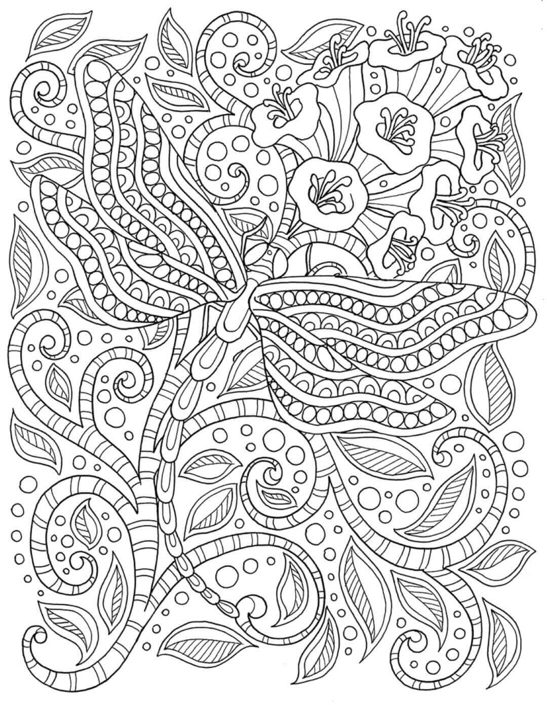 Dragonfly Coloring Pages Printable Coloring Pages FREE
