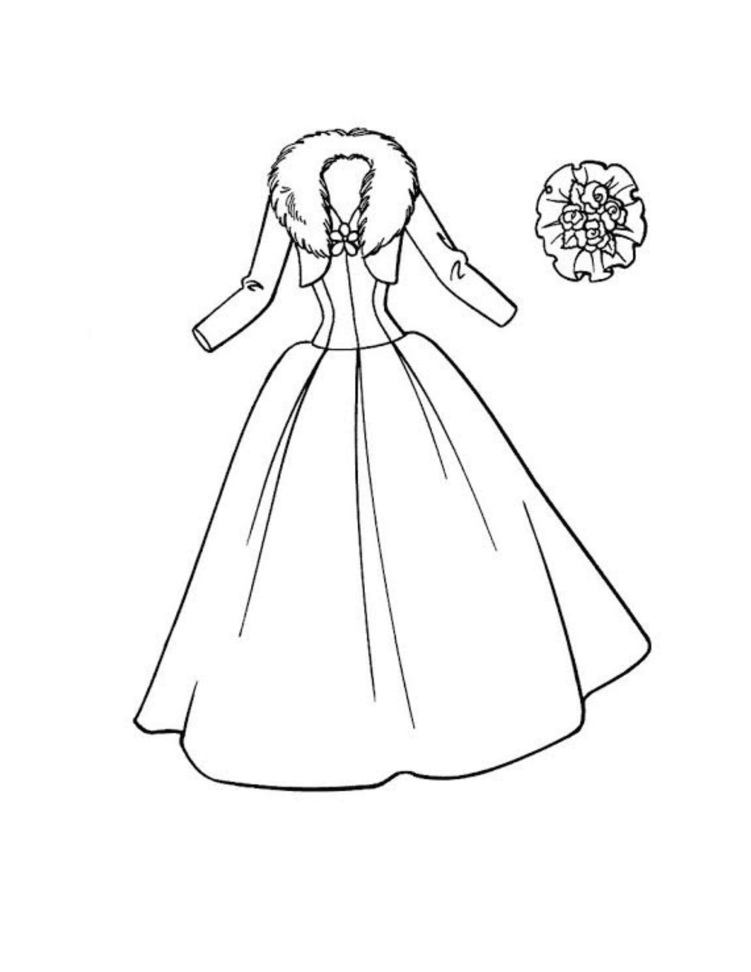 Printable Dress Coloring Pages