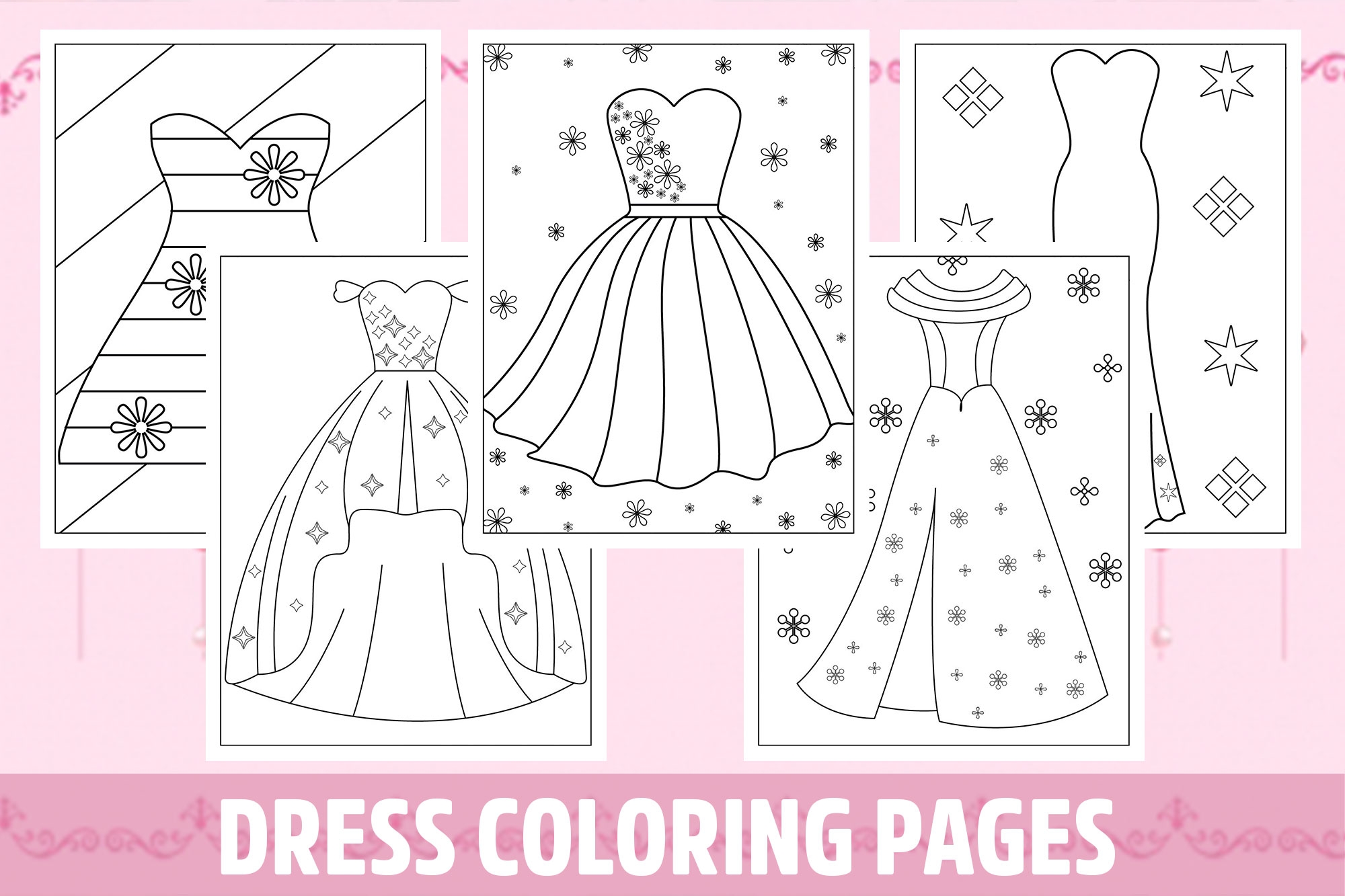 Dress Printable Coloring Pages