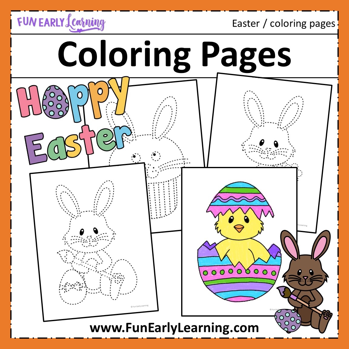 Easter Coloring Pages Fun Early Learning