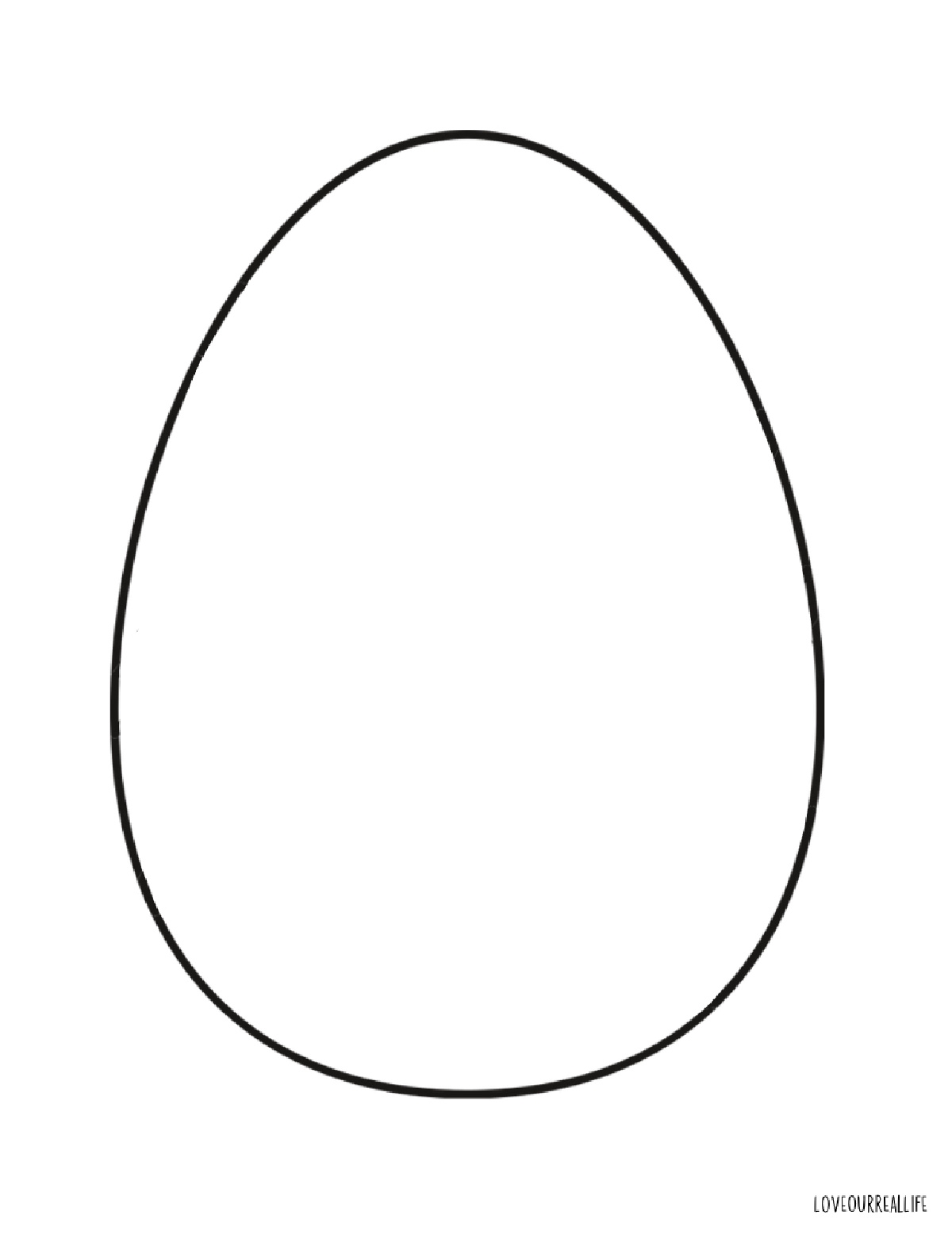 Free Printable Easter Egg Coloring Page