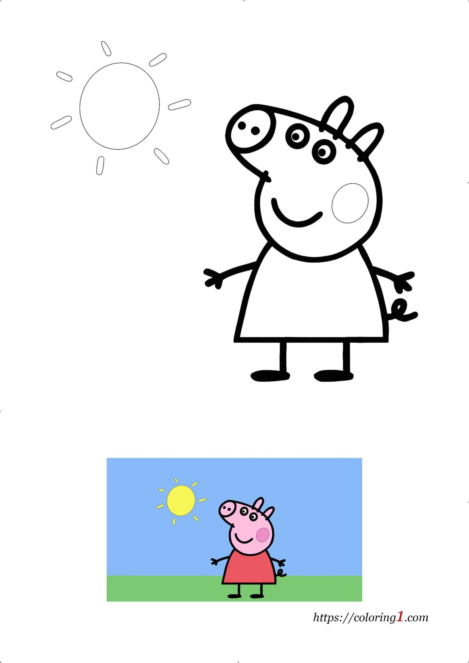Printable Peppa Pig Coloring Pages