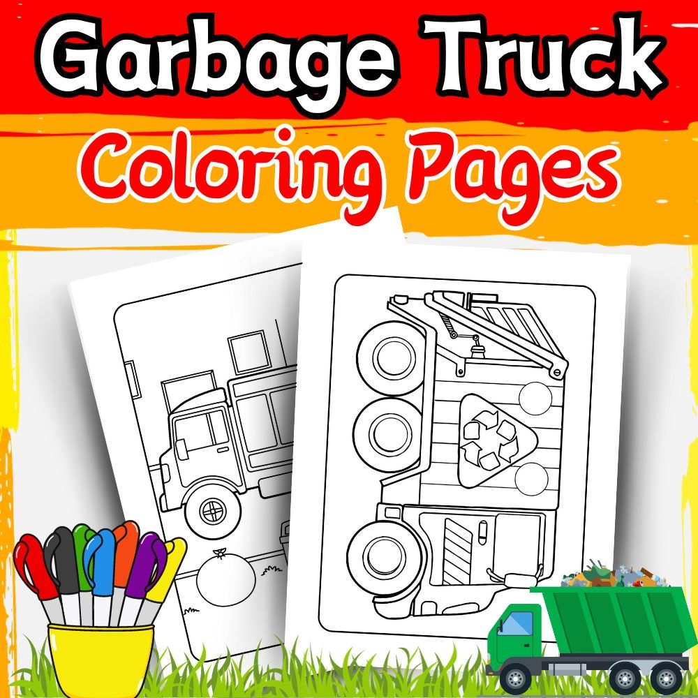 Eco Heroes On Wheels Garbage Truck Coloring Pages For Earth Day Made By Teachers